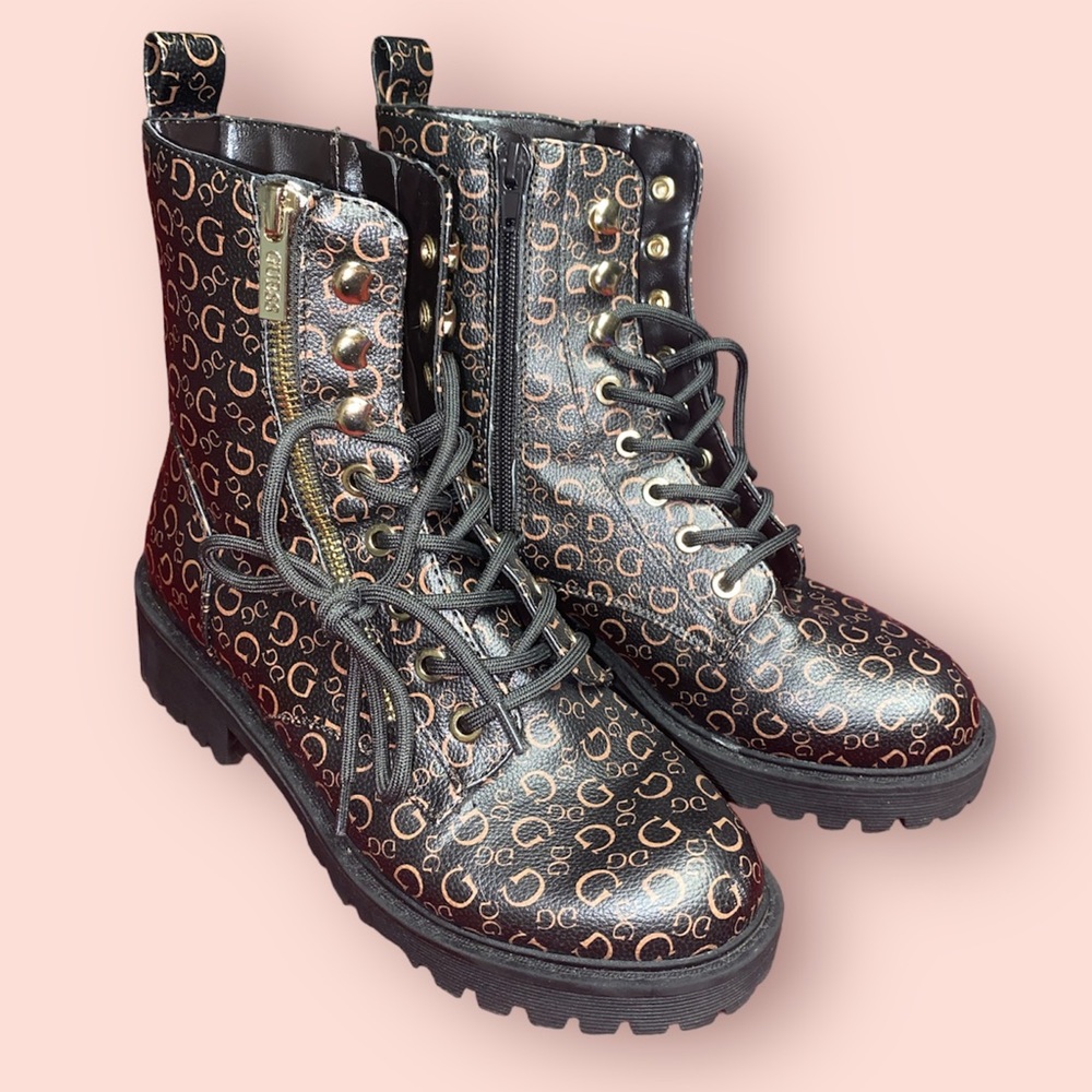Guess combat boots